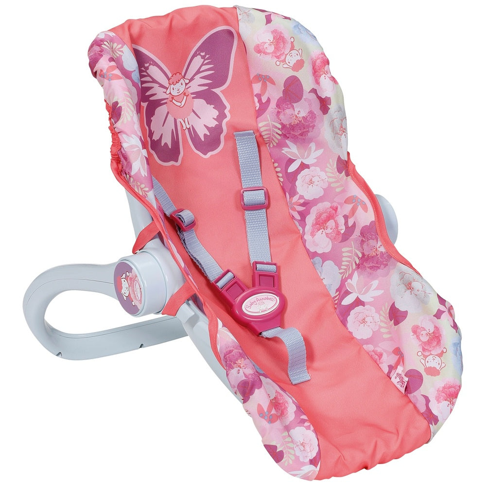 Baby Annabell Active Comfort Seat Doll Travel Carrier For 43cm Doll Flower Design