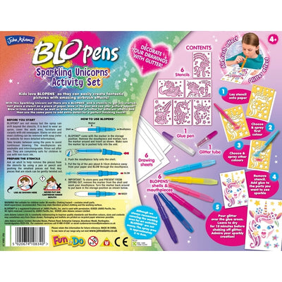 Blo Pens Sparkling Unicorns Activity Set