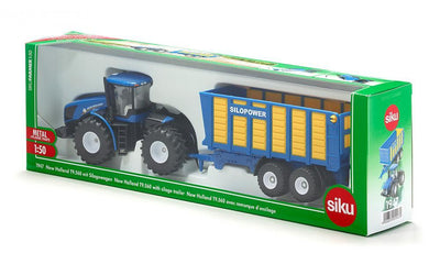 Siku 1947 New Holland Tractor With Silage Trailer 1:50
