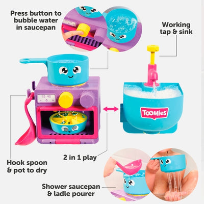 Tomy Toomies Bubble And Bake Bathtime Kitchen