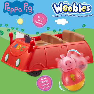 Peppa Pig Weebles Pull Along Wobbly Car