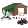 Farm Shed Playset With Case Tractor And Accessories