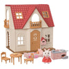 Sylvanian Families Red Roof Cosy Cottage Starter Home With Starter Set With Furniture