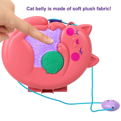 Polly Pocket Starring Shani Cuddly Cat Purse Compact