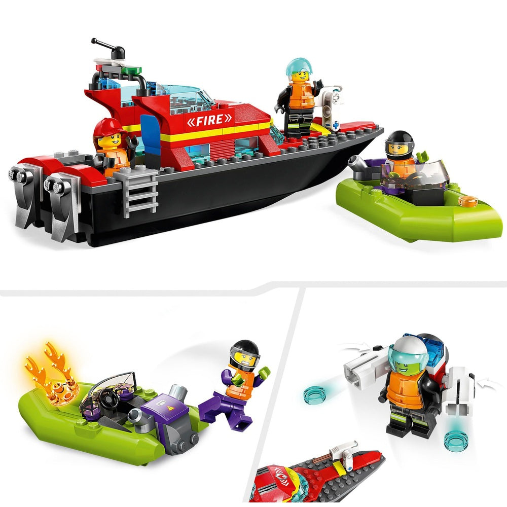 Lego City 60373 Fire Rescue Boat
