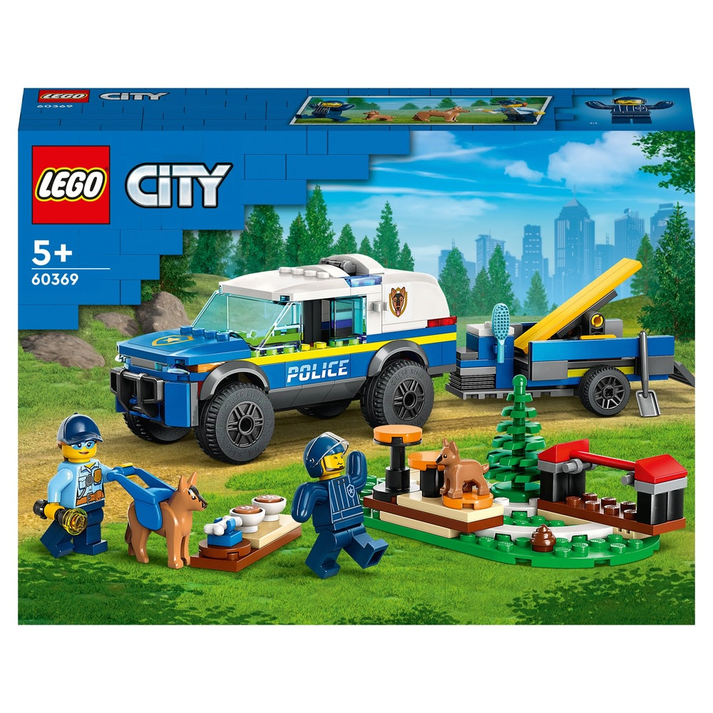 Lego City 60369 Mobile Police  Dog Training Set With Car