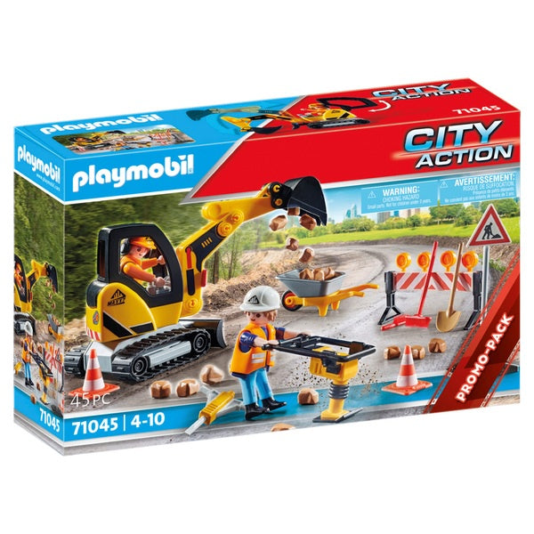 Playmobil City Action 71045 Road Construction Playset