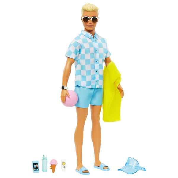 Barbie Ken Beach Doll With Accessories