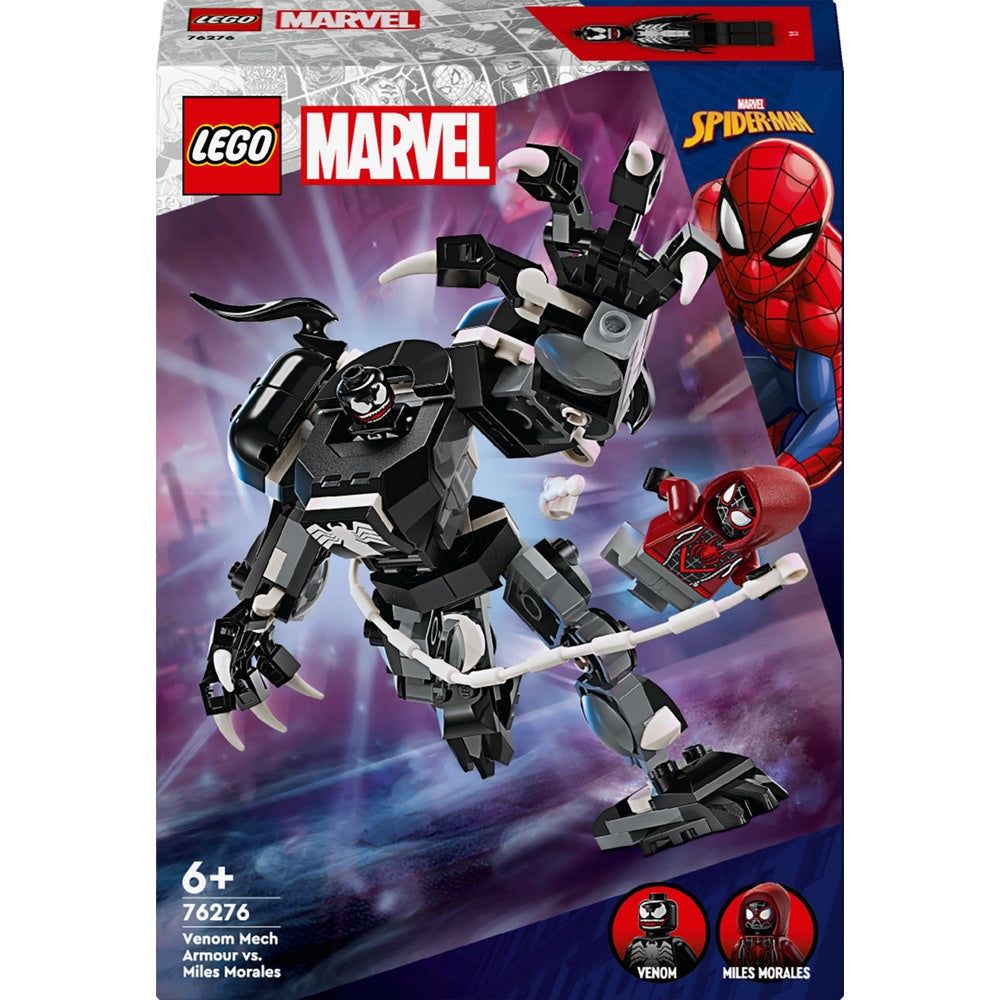Lego Marvel 76276 Venom Mech Armour vs Miles Morales