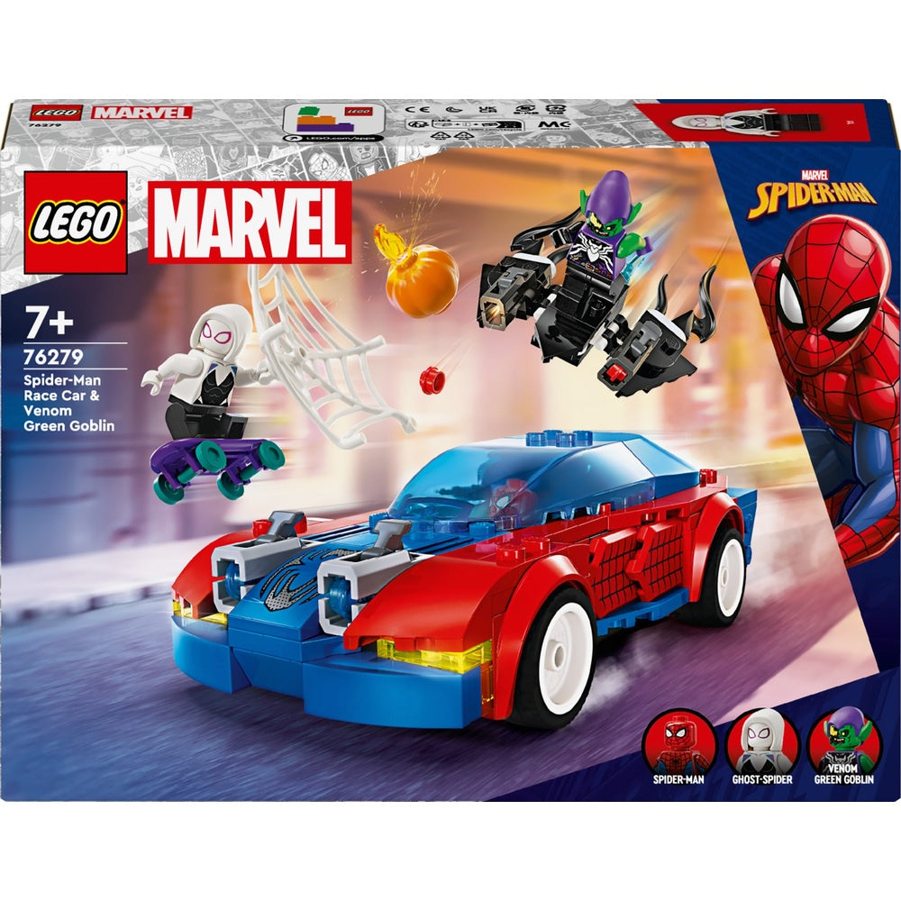 Lego Marvel 76279 Spiderman Race Car And Venom Green Goblin