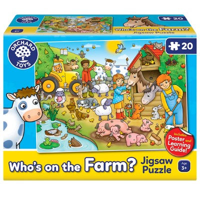 Orchard Toys Who's On the Farm 20pc Jigsaw Puzzle