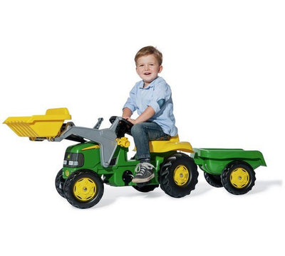 Rolly Kid John Deere Tractor/ Loader / Trailer