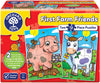 Orchard Toys First Farm Friends 2 x 12pc Puzzles