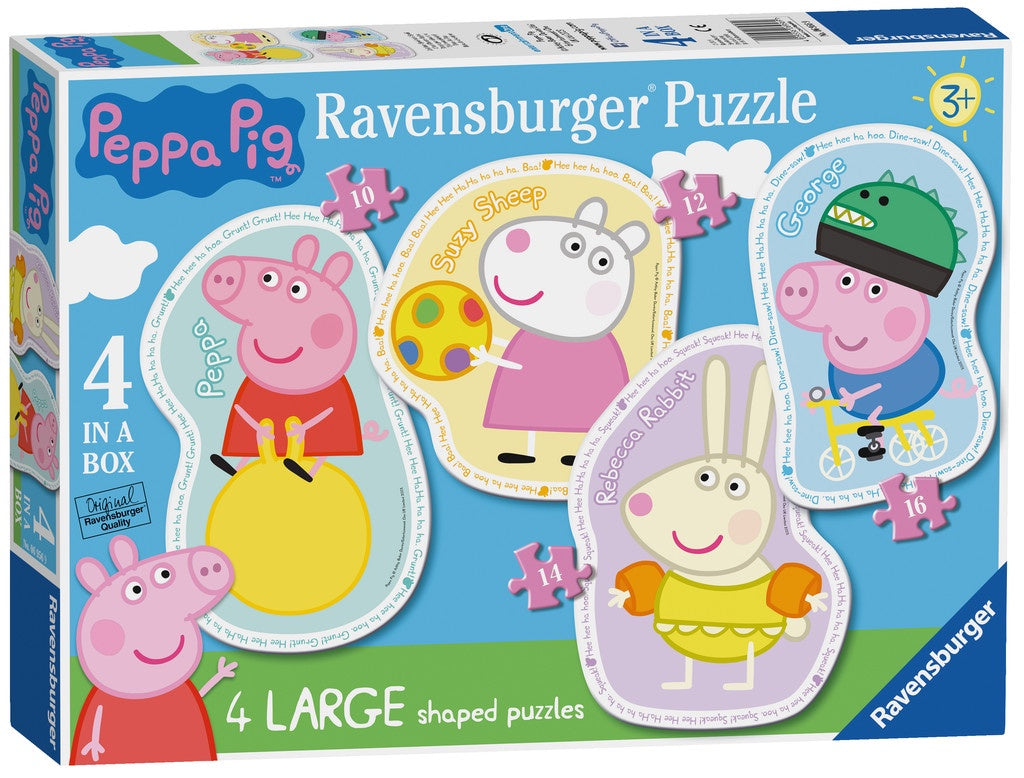 Peppa Pig 4 Large Shaped Jigsaw Puzzles