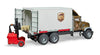 Bruder 02828 Mack Granite UPS Logistics Truck With Forklift