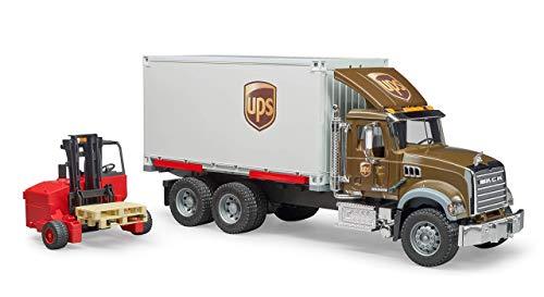 Bruder 02828 Mack Granite UPS Logistics Truck With Forklift