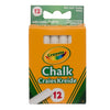 Crayola White Chalks 12pc