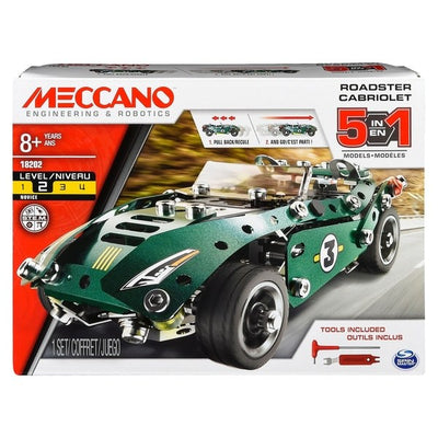 Meccano 5 in 1 Roadster Cabriolet Set