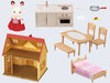 Sylvanian Families Red Roof Cosy Cottage Starter Home With Starter Set With Furniture