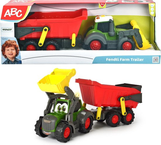 Dickie Toys Fendti Farm Tractor And Trailer