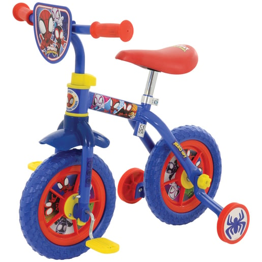 SpiderMan Spidey And His Amazing Friends 10" 2 In 1 Training Bike