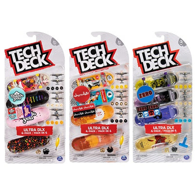 Tech Deck 96mm Board Ultra DLX 4 Pack Assorted