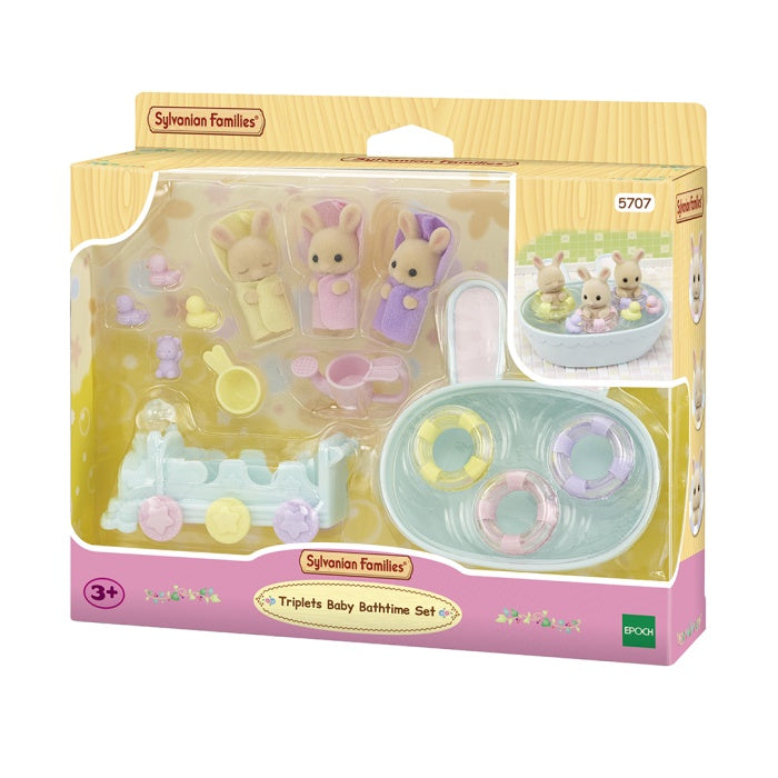 Sylvanian Families Triplets Baby Bathtime Set