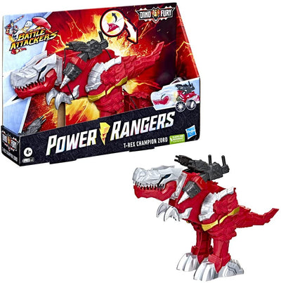 Power Rangers Battle Attackers Dino Fury T Rex Champion Zord