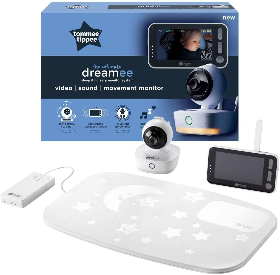 Tommee Tippee dreamee Sound Motion And Video Baby Monitor