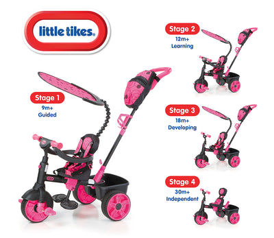 Little Tikes 4 in 1 Trike / Tricycle Deluxe Edition Pink