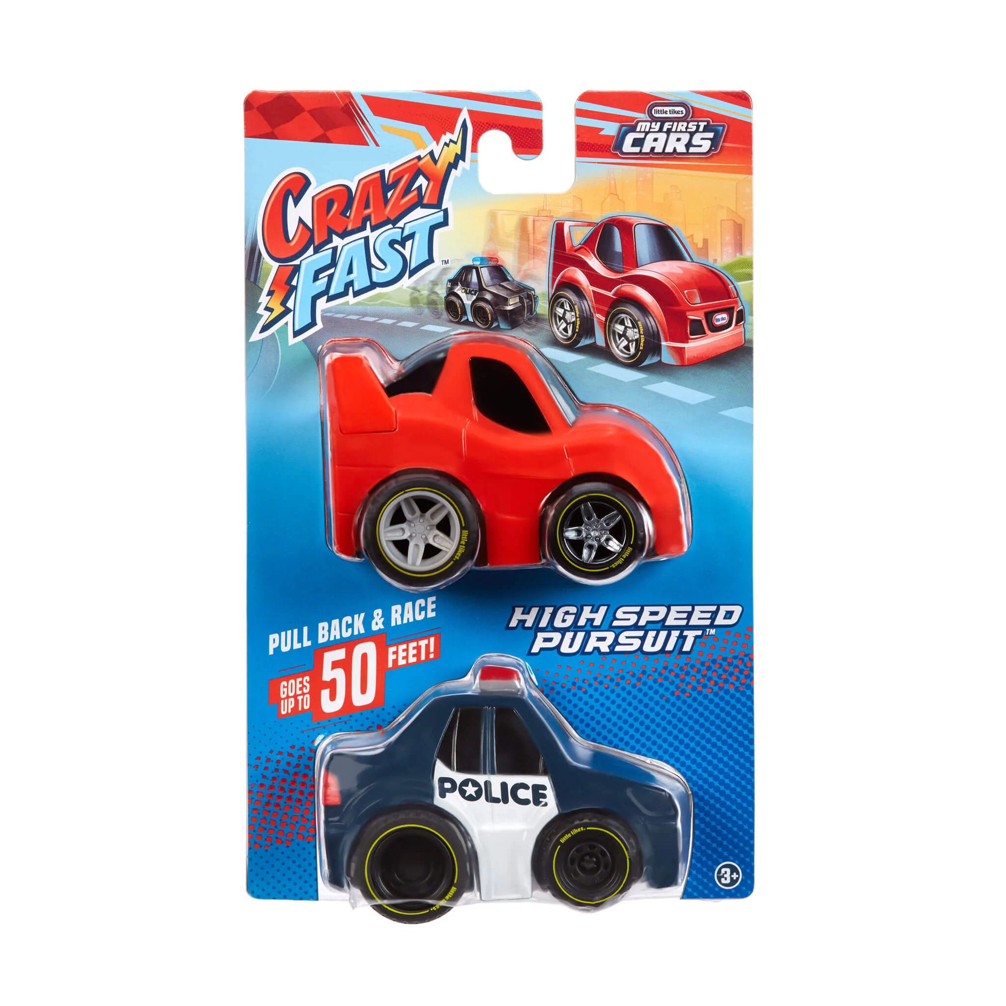 Little Tikes My First Crazy Fast Cars 2pk Police And Pursuit Vehicles