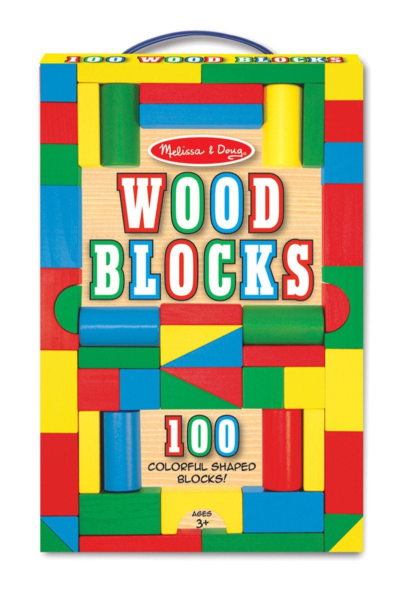 Melissa & doug clearance 100 wooden blocks