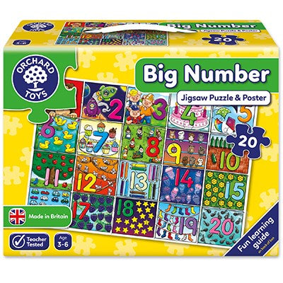 Orchard Toys Big Number Jigsaw Puzzle And Poster