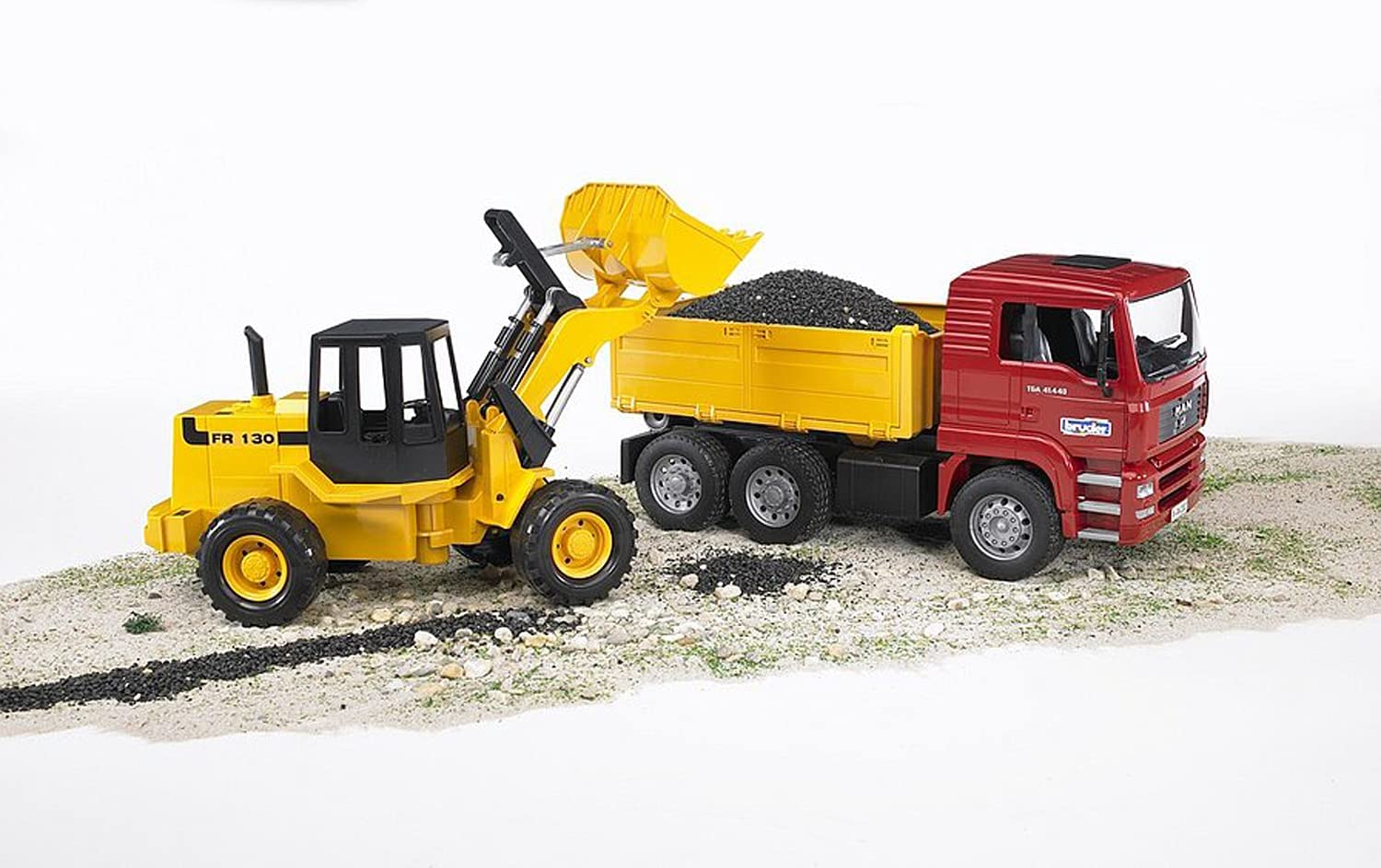 Bruder MAN TGA Construction Truck With Road Loader