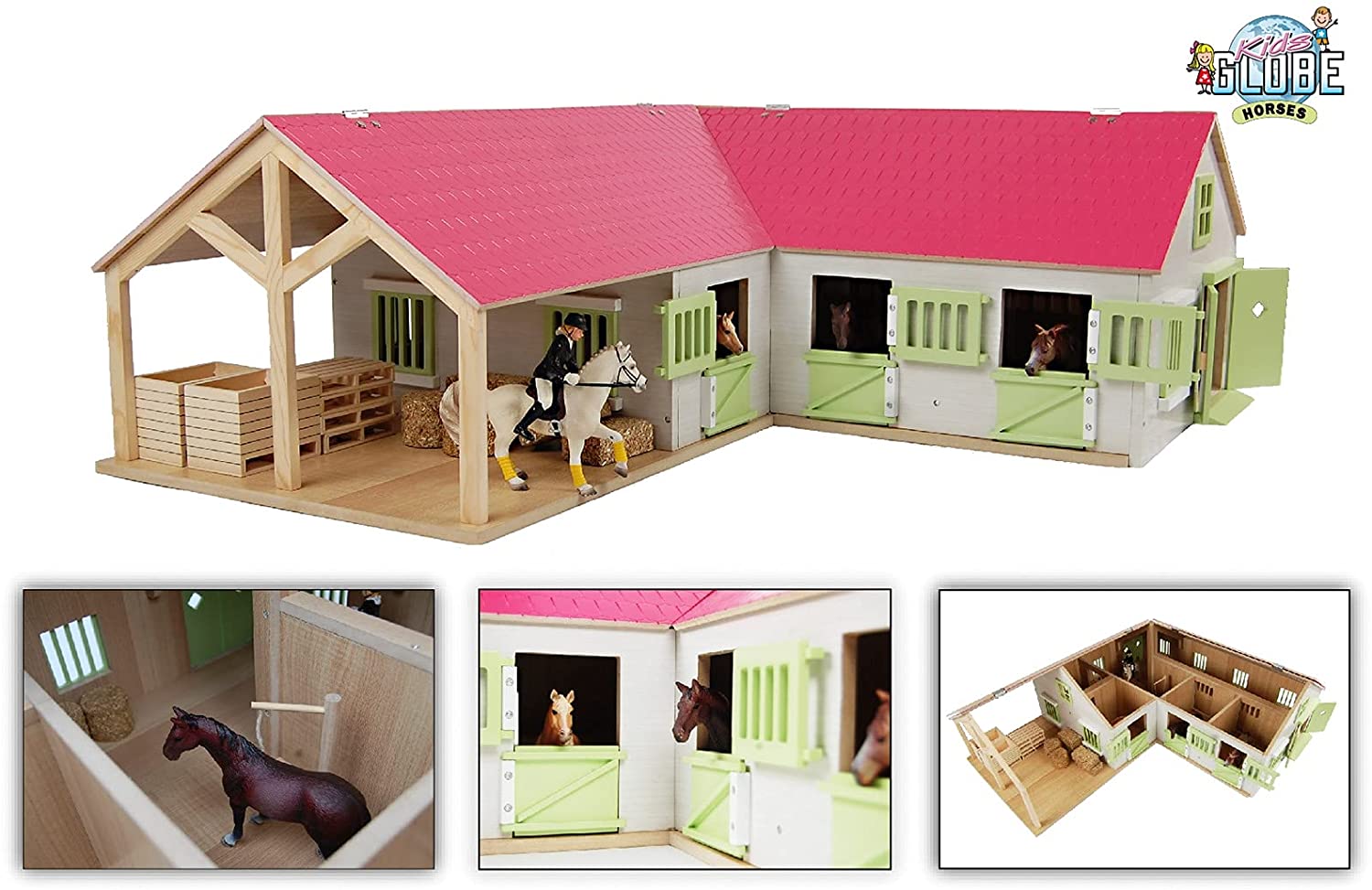 Kids Globe Horse Stable With Storage Boxes