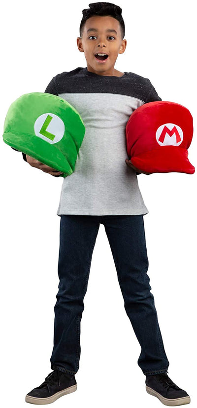 Super Mario Kart Plush Luigi Hat Soft Toy