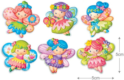 Mould And Paint Glitter Fairy Fridge Magnets
