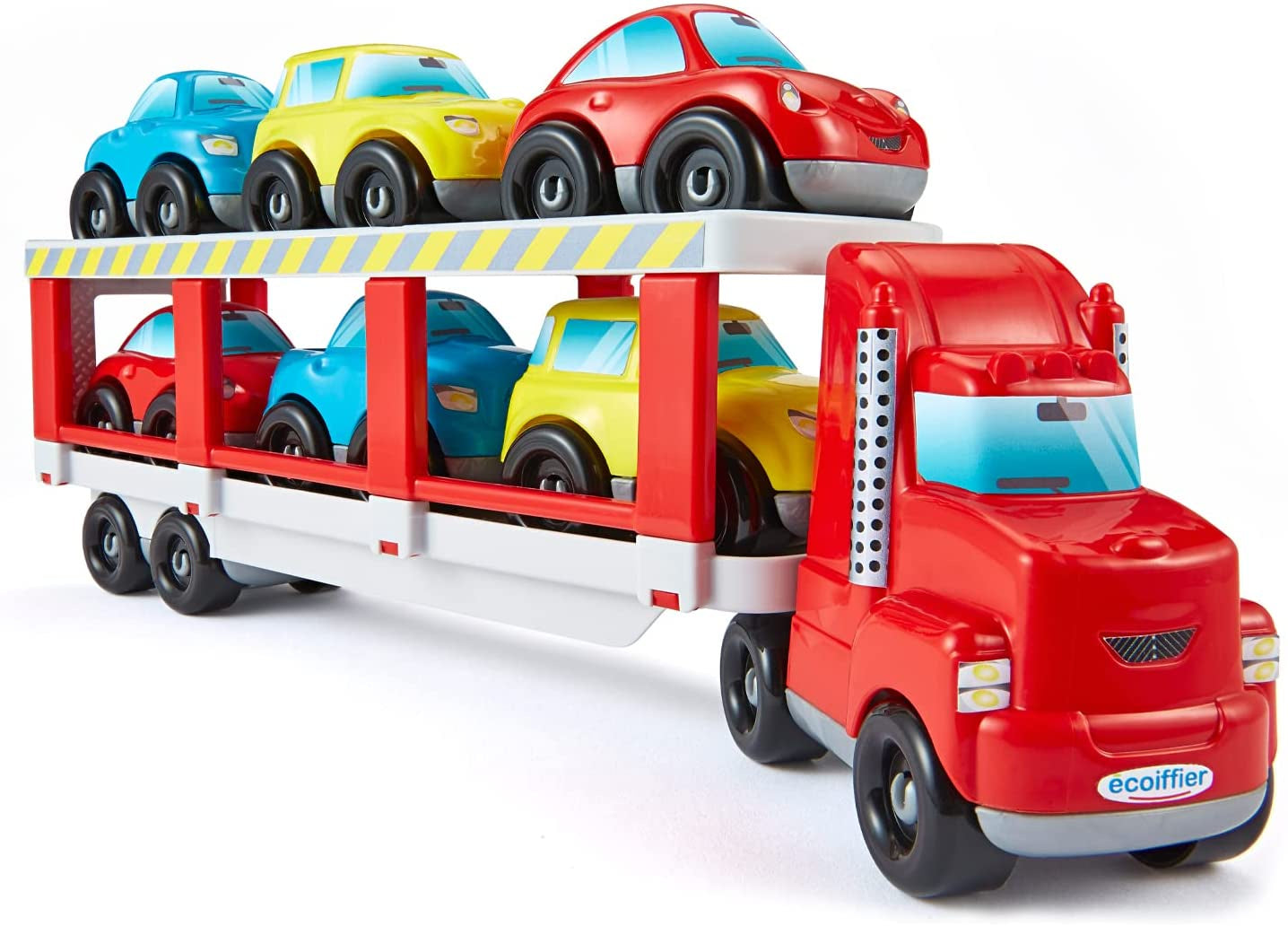 Abrick Car Carrier Truck Playset With 6 Cars