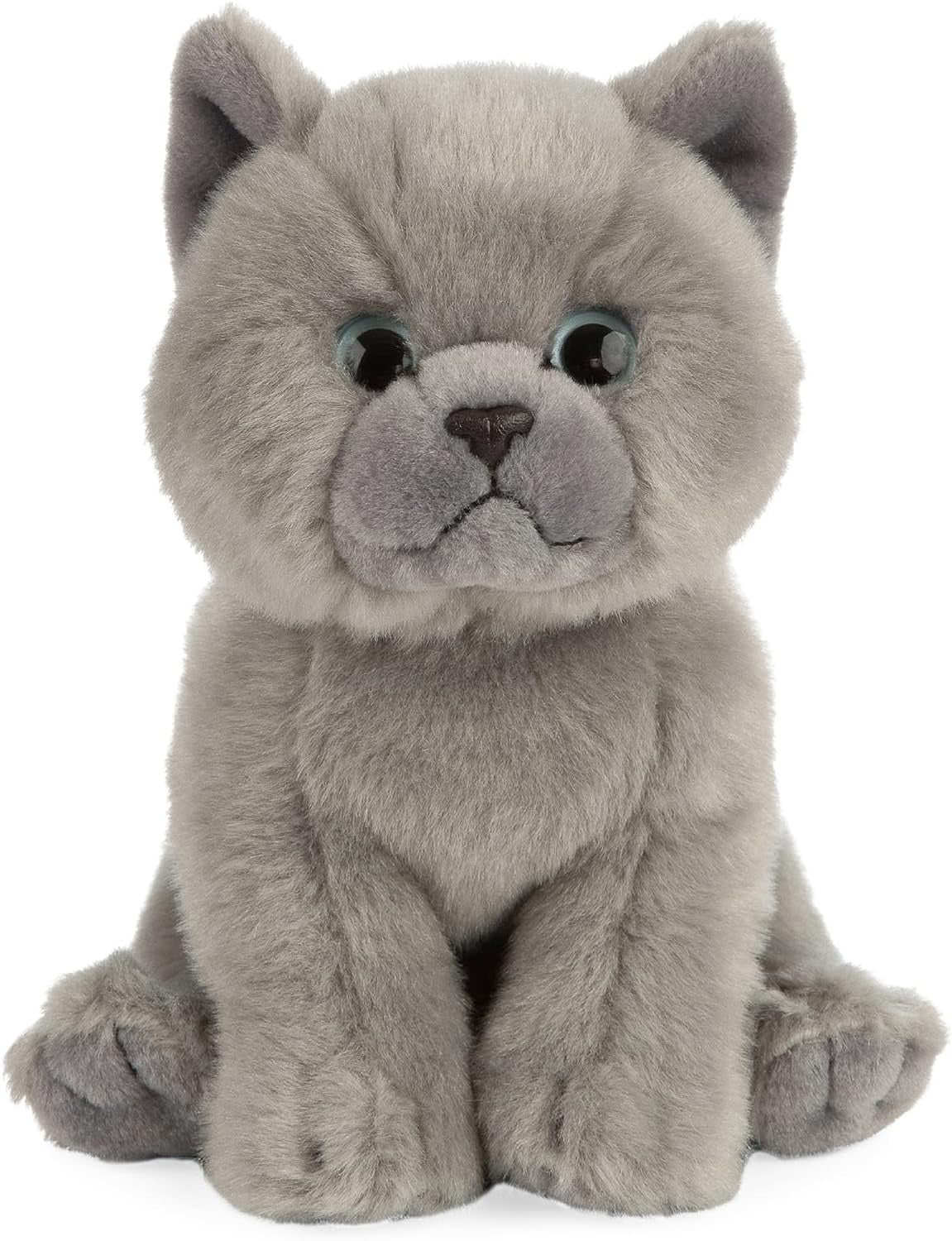 Living Nature Recycled British Grey Shorthair Kitten 18cm Soft Toy Recycled Materials