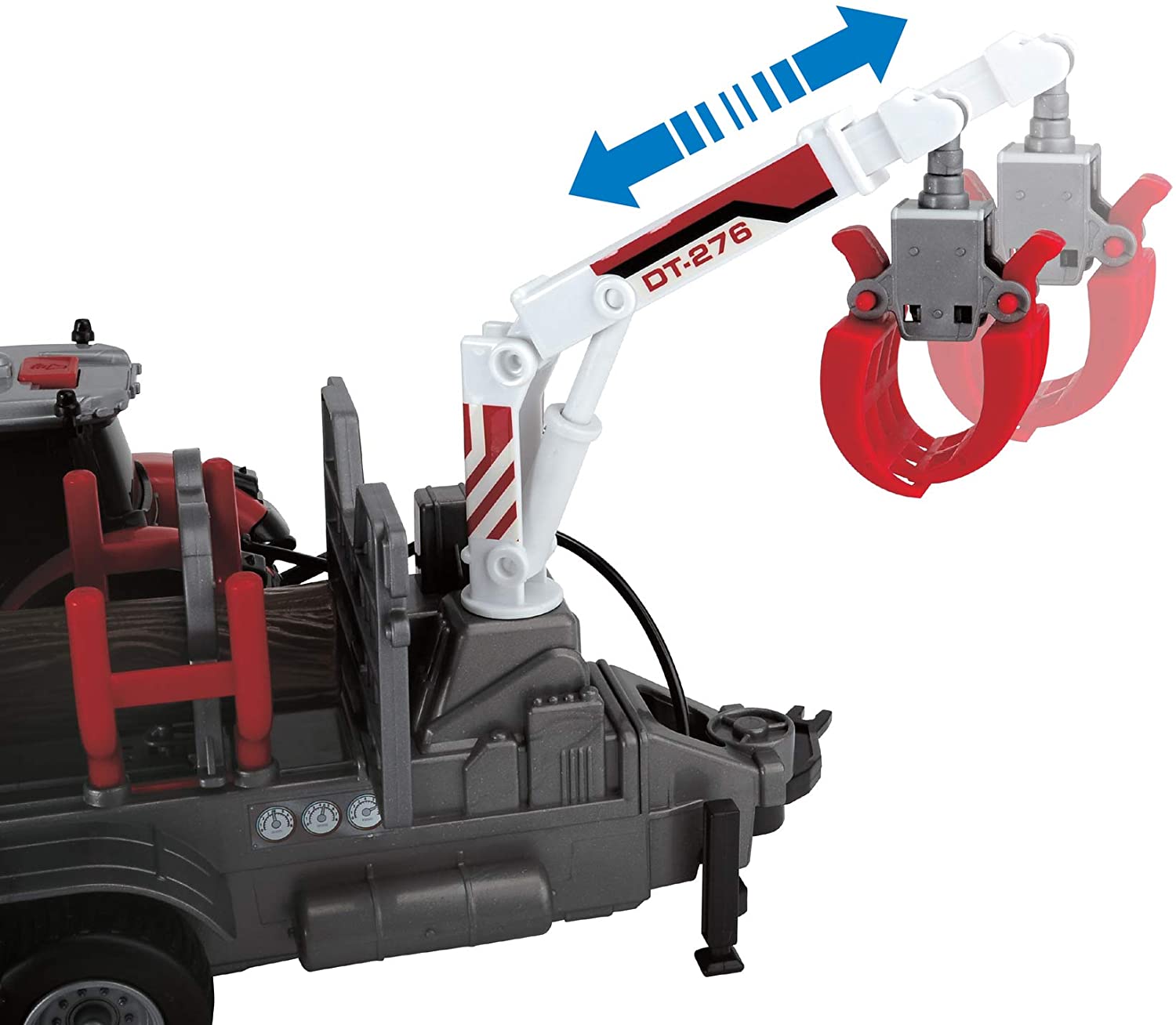 Massey Ferguson MF8737 Tractor And Log Trailer Light And Sound