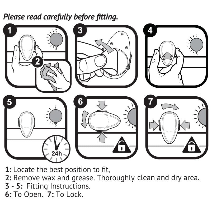 Over Door Lock - Clippasafe