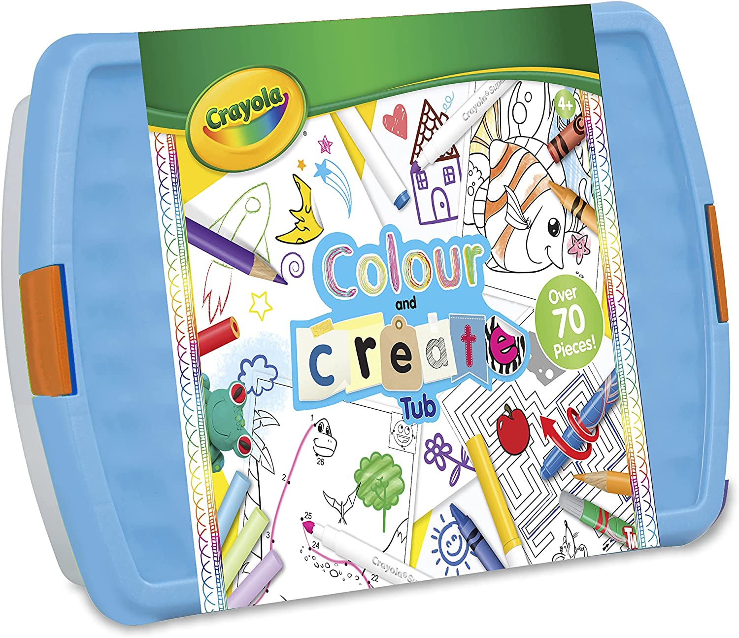 Crayola Colour And Create Art Tub 70 Pieces