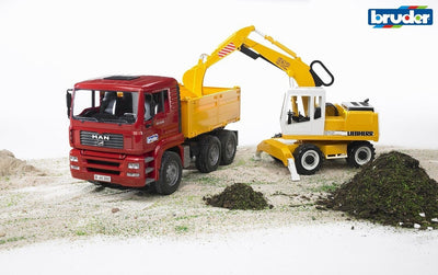 Bruder 02751 MAN TGA Construction Truck With Excavator