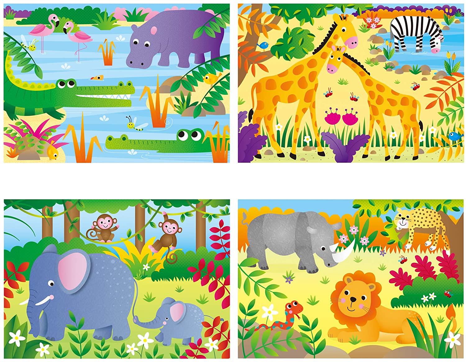 Galt 4 Puzzles In A Box Jungle