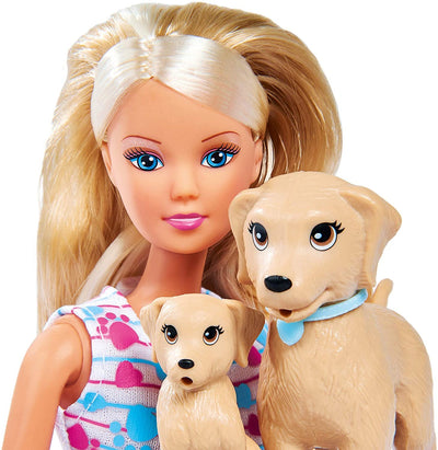 Steffi Love Puppy Walk Doll And Puppy With Accessories