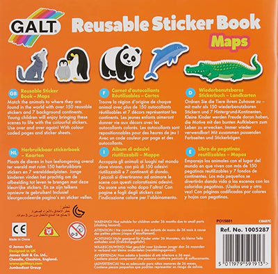 Galt Reusable Sticker Book 150 Stickers