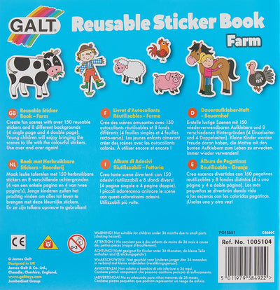 Galt Reusable Sticker Book Farm