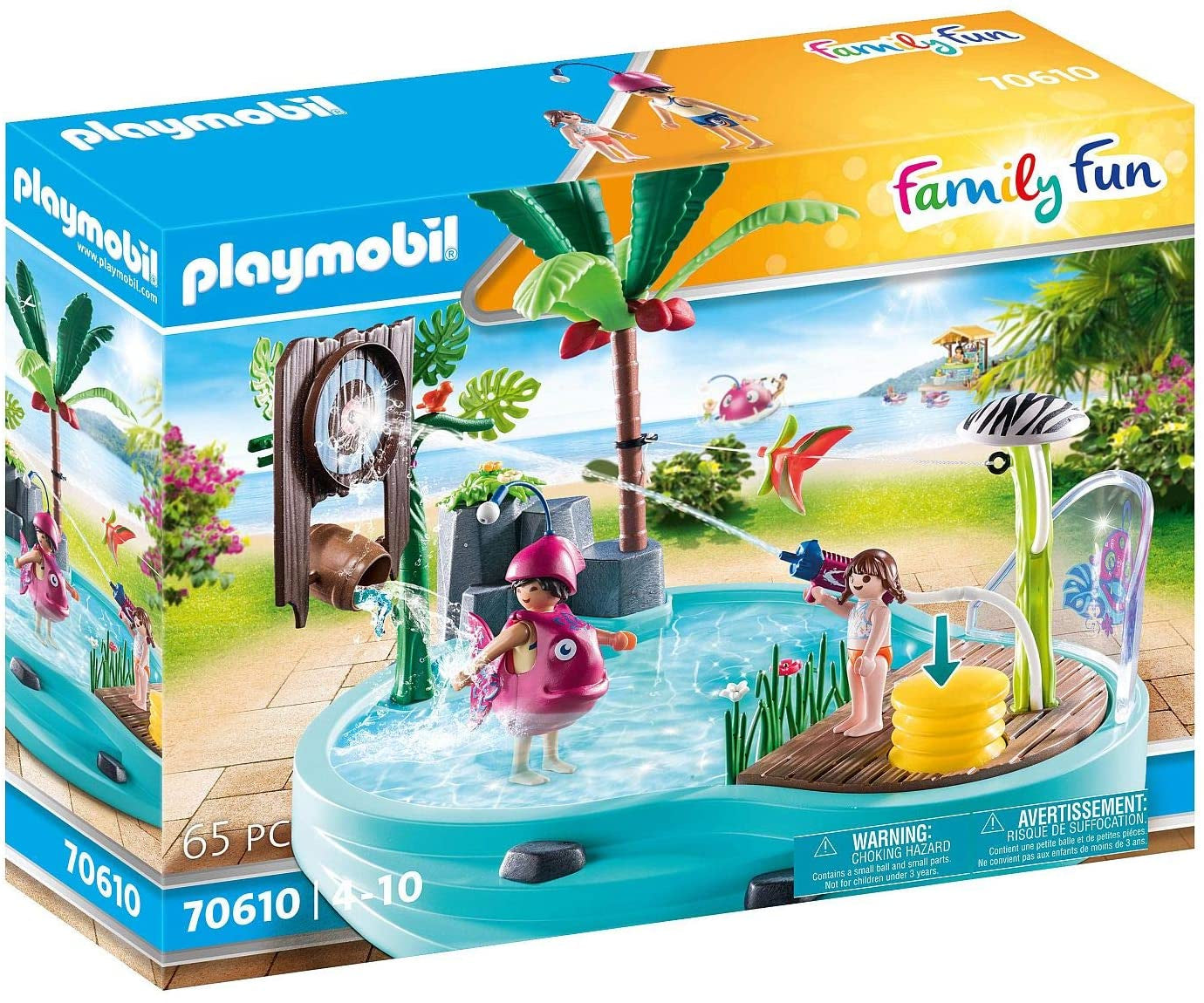 Playmobil Family Fun 70610 Pool With Sprayer