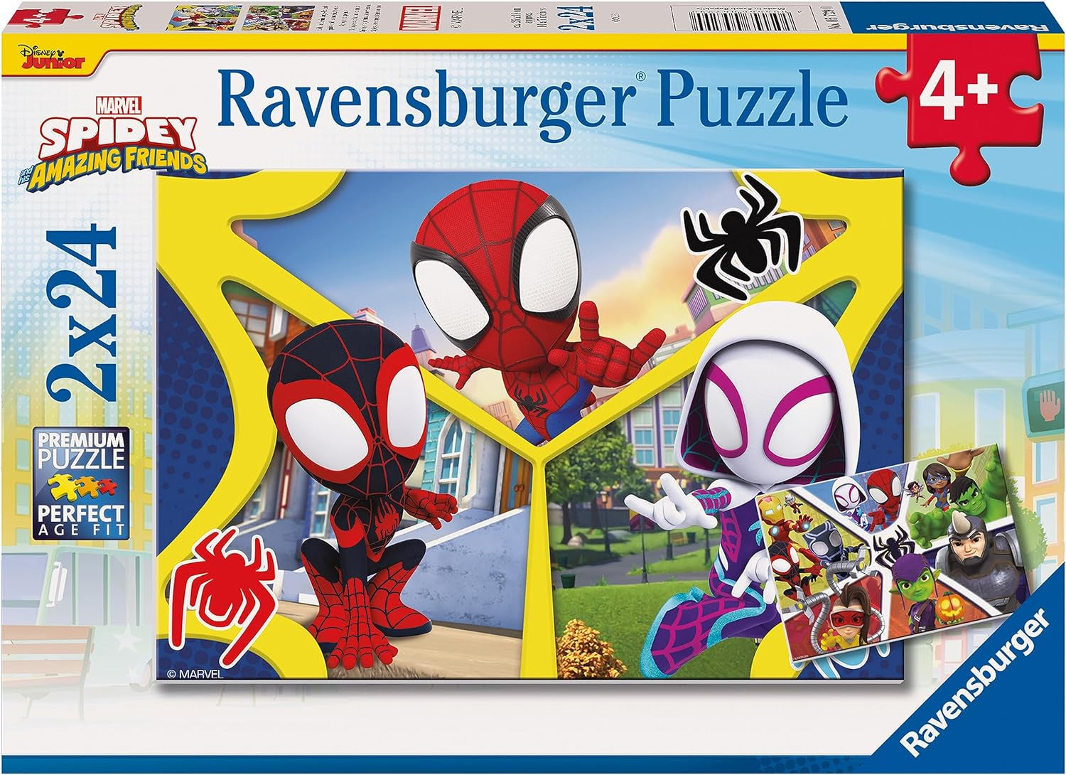 SpiderMan Spidey And His Amazing Friends 2 x 24pc Jigsaw Puzzles