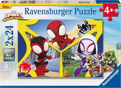SpiderMan Spidey And His Amazing Friends 2 x 24pc Jigsaw Puzzles